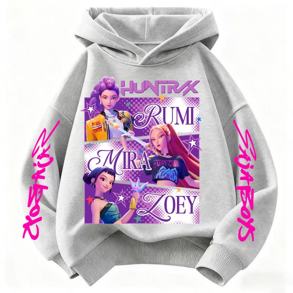 Disney Huntrix KPop Demon Hunters Hoodie Kids (Princess Style) Size ONE SIZE - 4 Thumbnail