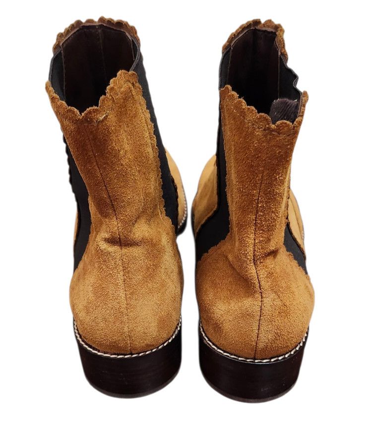 See by Chloe See By Chloe Tan Suede Ankle Size 41 US 10 Scalloped Trim Size US 10 / IT 40 - 8 Thumbnail