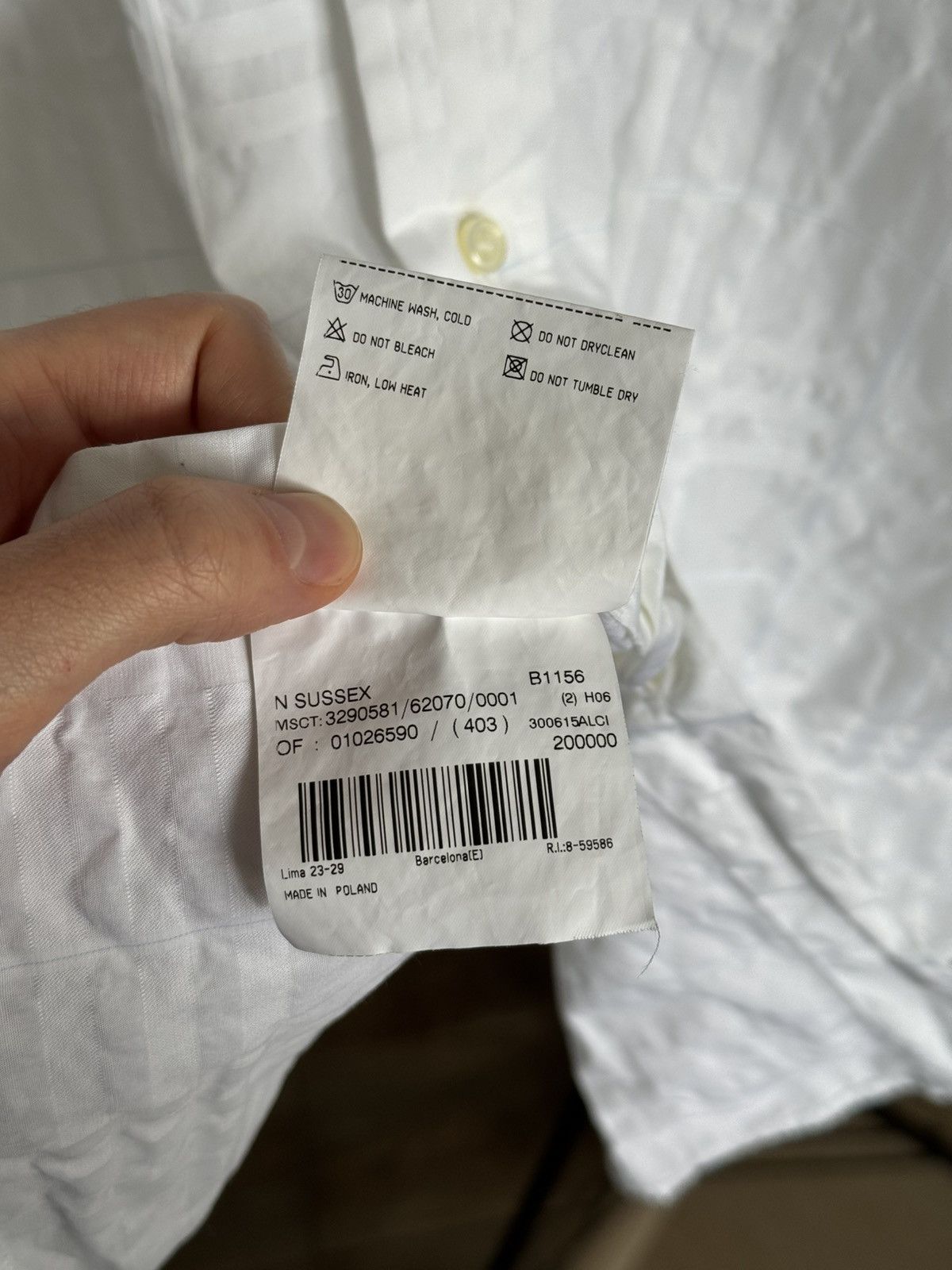 Burberry × Vintage Burberry Whithe shirt 5XL Size US XXL / EU 58 / 5 - 9 Thumbnail