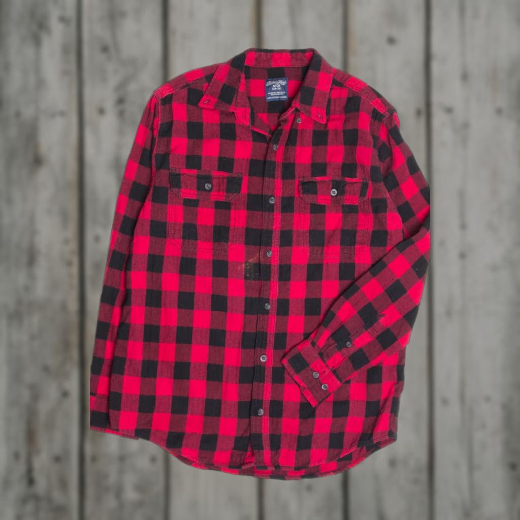 Faded Glory VINTAGE Faded Glory Shirt Red Plaid Flannel Small Wool? (Note: cotton material) Size US S / EU 44-46 / 1 - 1 Thumbnail