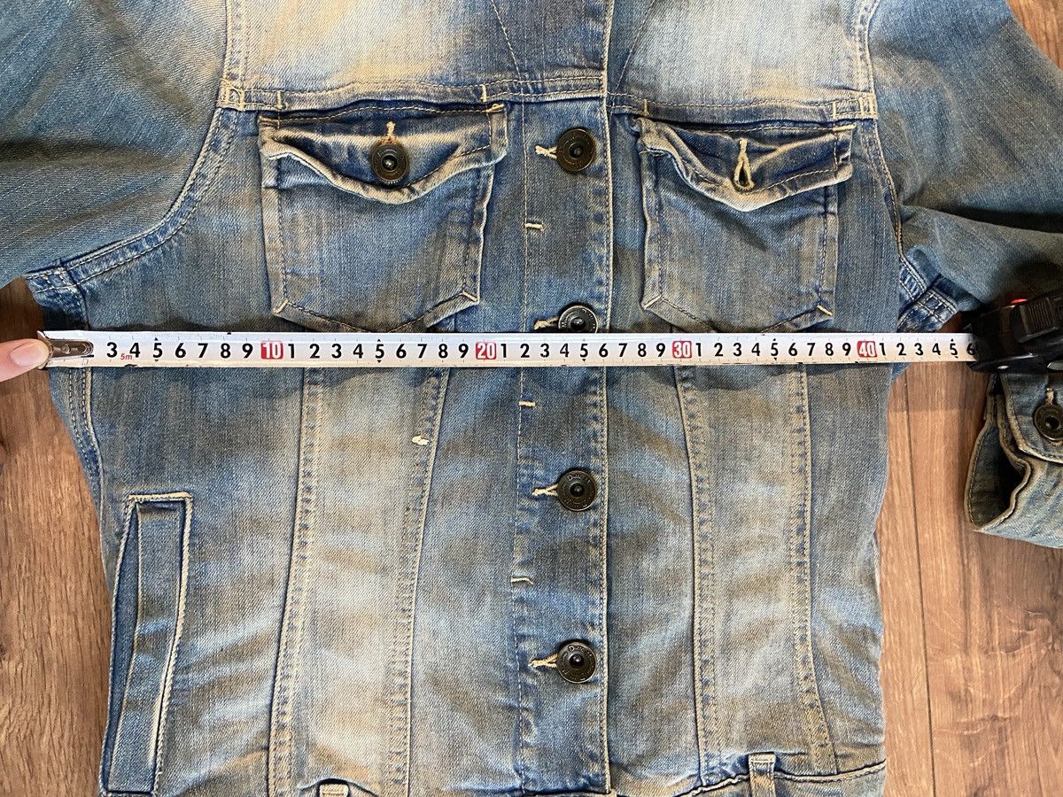 Massimo Dutti Massimo Dutti denim jacket y2k 2000s archive grunge crop fit Size S / US 4 / IT 40 - 15 Thumbnail