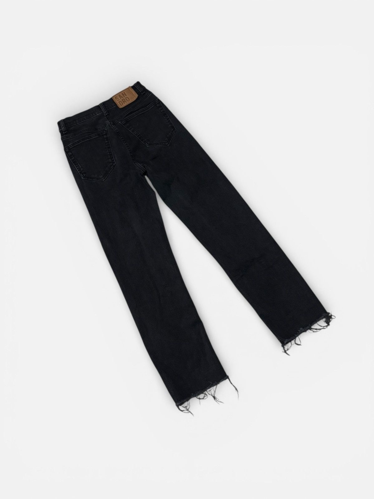 Sandro Sandro Paris Black Denim Jeans Size 25" / US 0 / IT 36 - 4 Thumbnail
