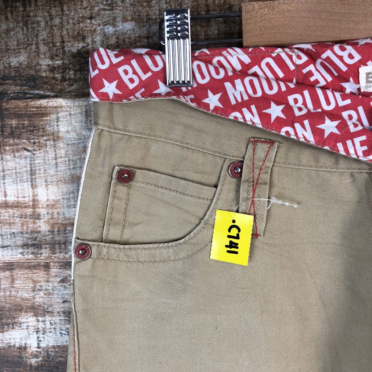 Japanese Brand DL Blue Moon Blue Beige Casual Pants #C741DL Size US 31 - 14 Thumbnail