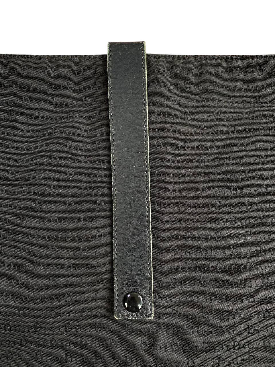 Dior 2000’s Dior Monogram Black Square Shoulder Bag Size ONE SIZE - 12 Thumbnail