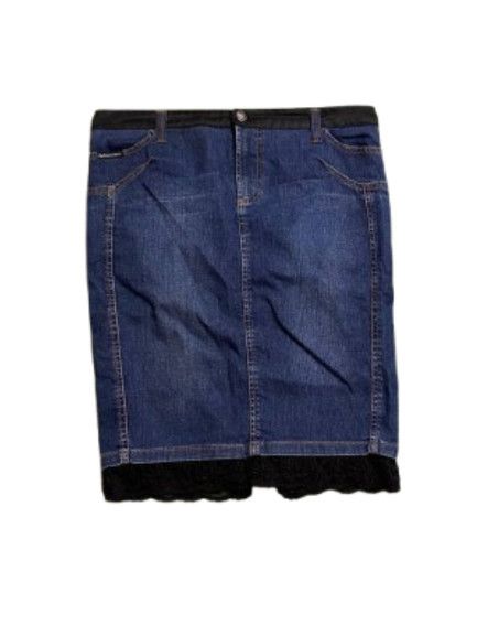 Dolce & Gabbana Luxury Dolce & Gabbana Streetwear Denim Midi Skirt Size 34" / US 12 / IT 48 - 1 Thumbnail