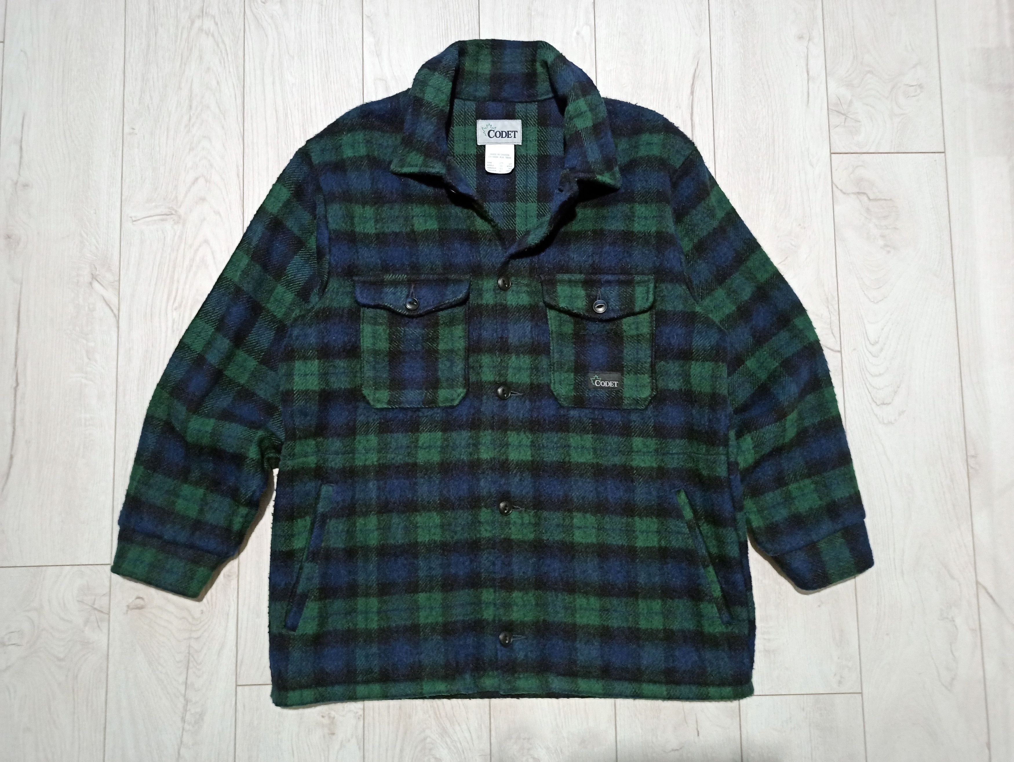 Vintage Vintage Codet Wool Jacket 80s Size US L / EU 52-54 / 3 - 1 Thumbnail