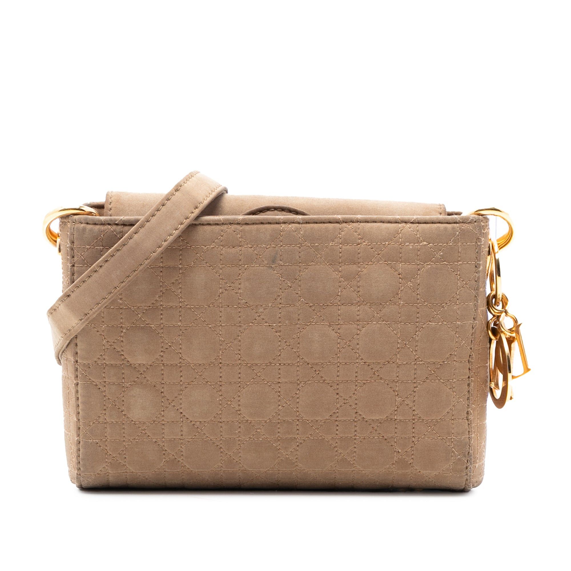 Suede Cannage Lady Dior Crossbody