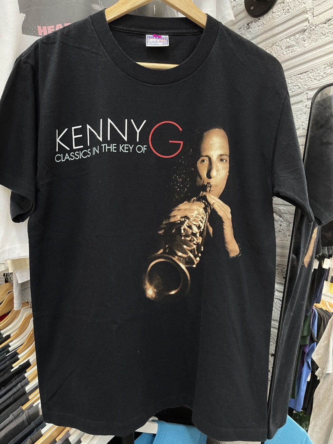 Band Tees Kenny G Vintage T Shirt 90’ Size US M / EU 48-50 / 2 - 1 Thumbnail
