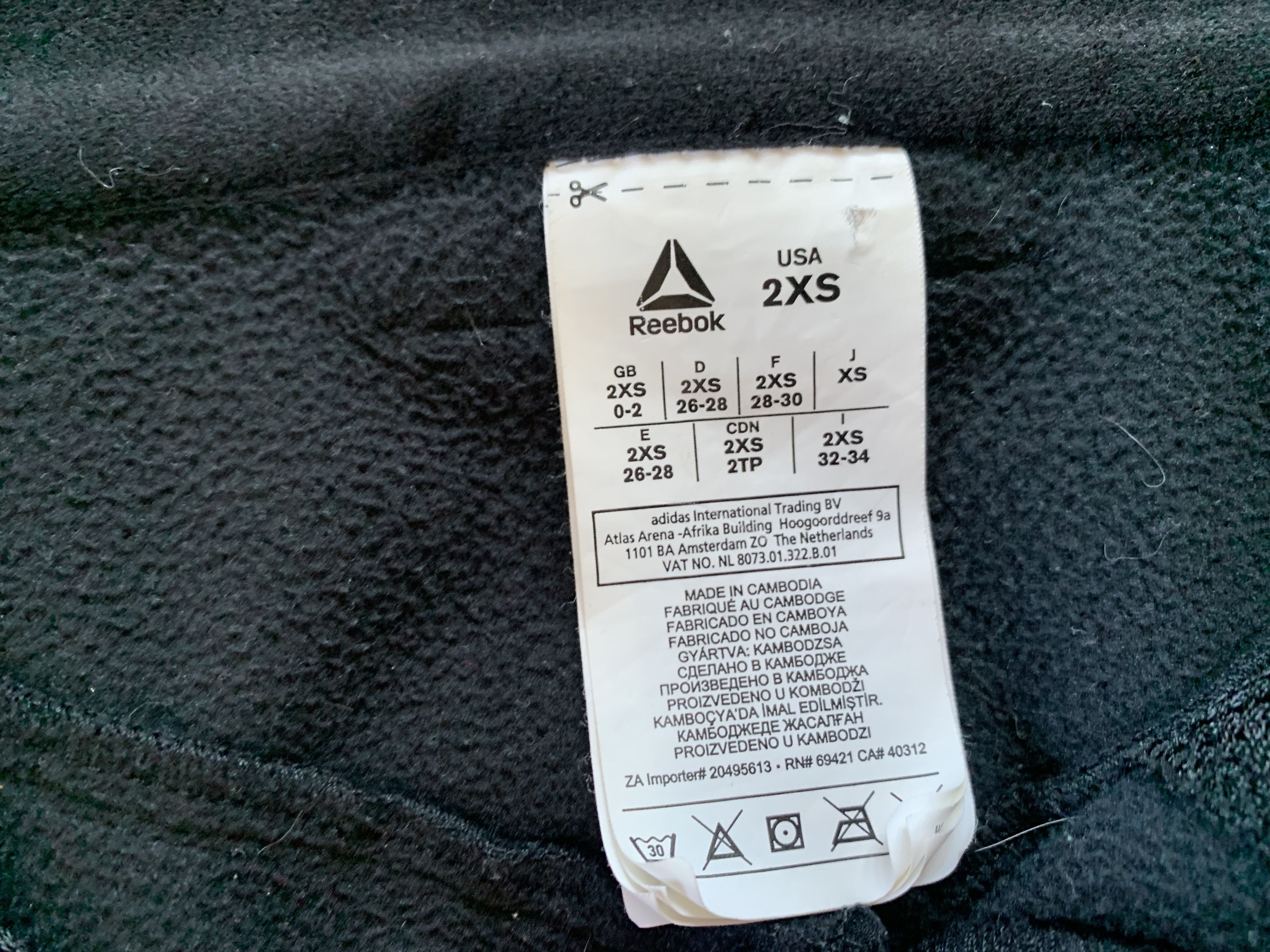 Reebok × Vintage Reebok Womens Black Softshell Trackking Pants Size 26" / US 2 / IT 38 - 6 Thumbnail