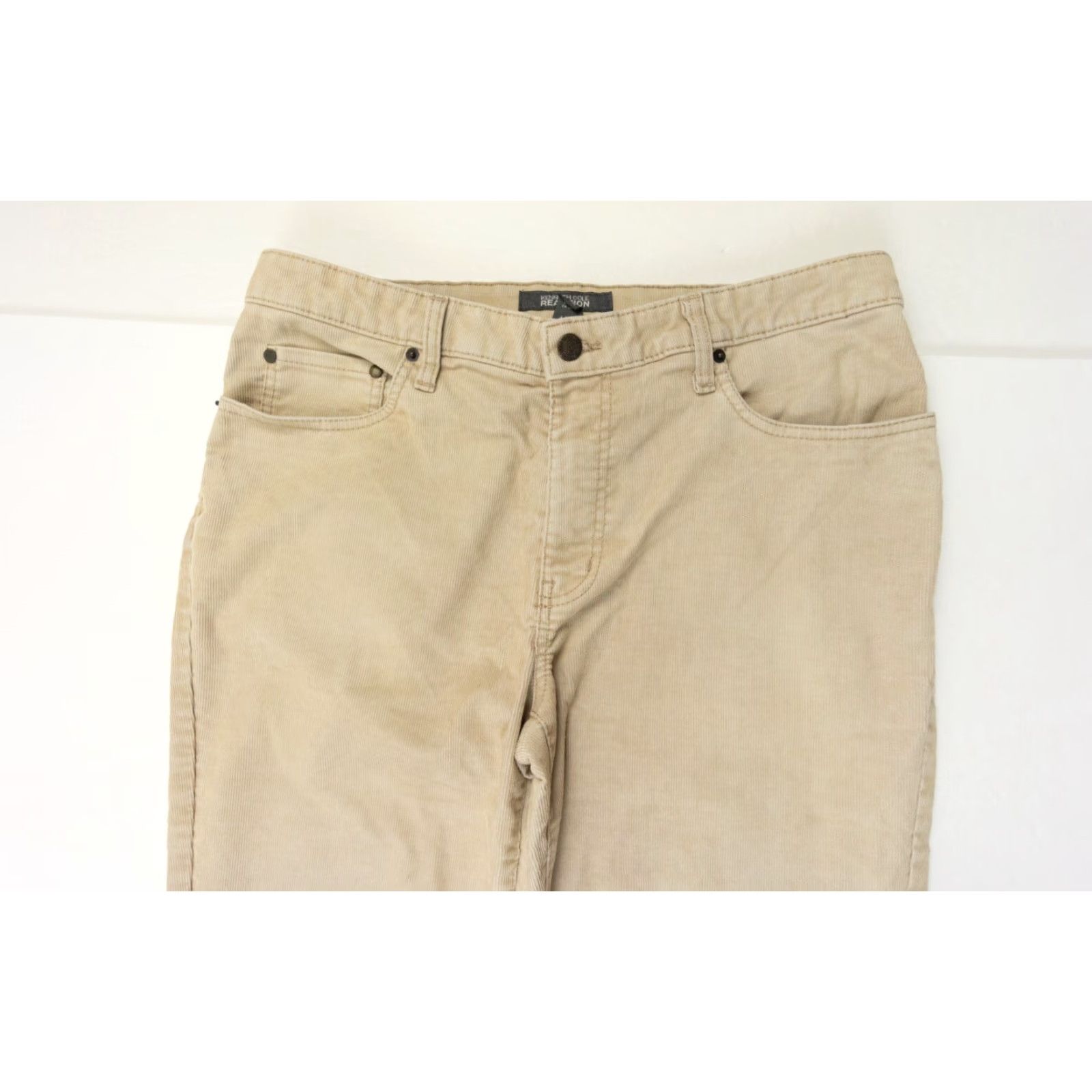 Kenneth Cole Kenneth Cole Reaction Men's Corduroy Pants 34x32 Beige Straight Leg Adult Casual Trousers Mens Size US 34 / EU 50 - 2 Thumbnail