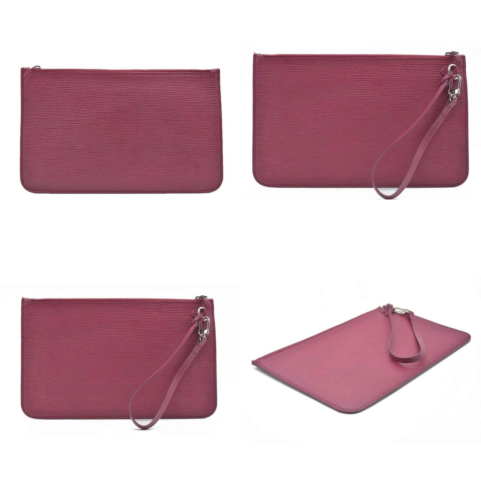 Louis Vuitton Louis Vuitton Epi Leather Neverfull Pochette Fuchsia SR2103 Size ONE SIZE - 3 Thumbnail