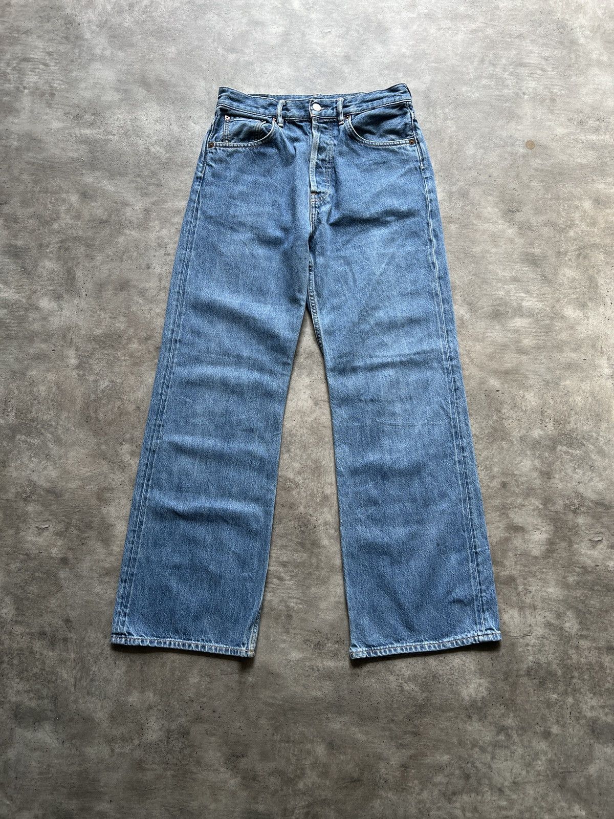 Acne Studios Acne Studios 2021 F Dark Blue Trash buggy jeans pants Size US 32 / EU 48 - 2 Thumbnail