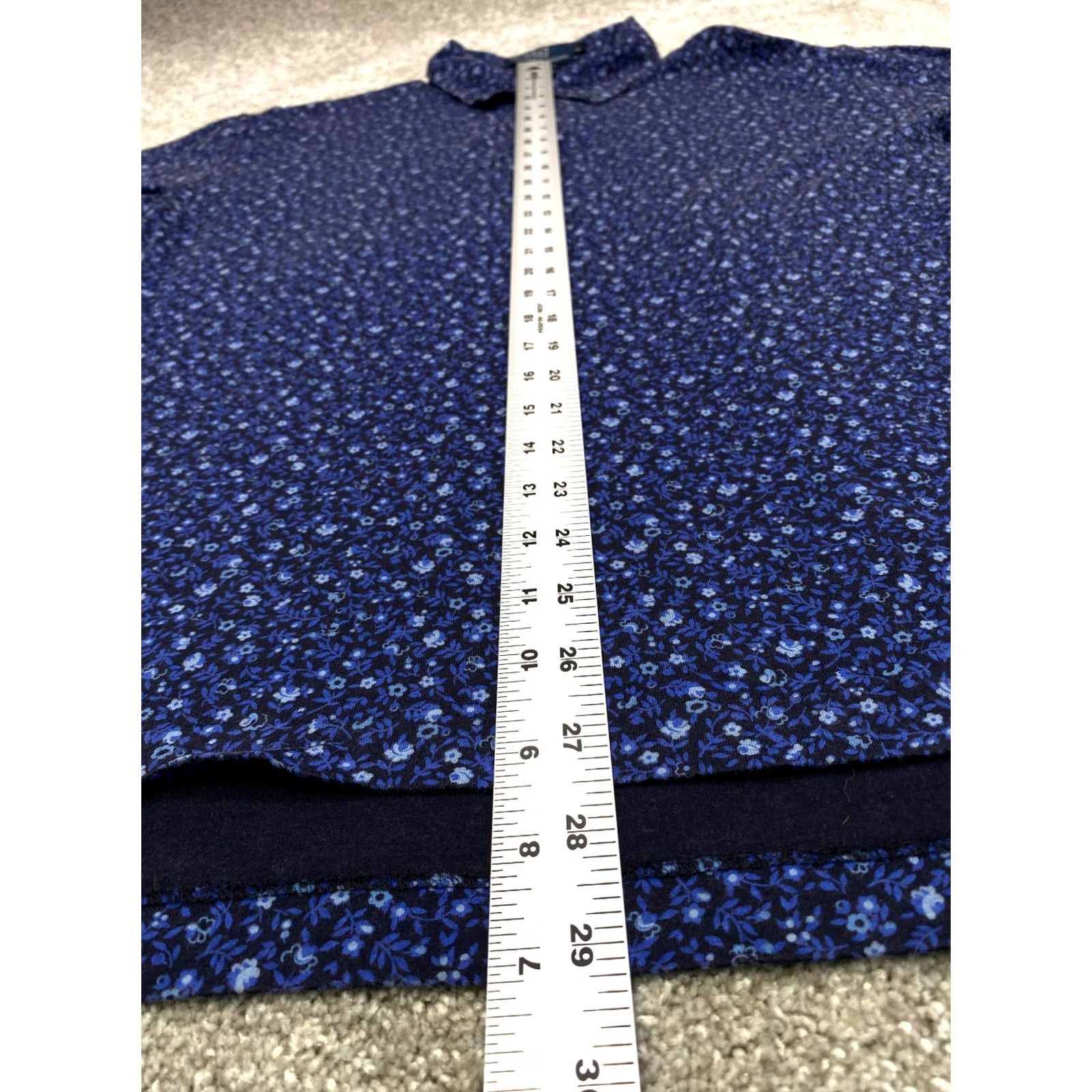 Ralph Lauren Polo Shirt Polo by Ralph Lauren Polo Shirt Men Large Short Sleeve Blue Floral Cotton 6636 Size US L / EU 52-54 / 3 - 3 Thumbnail