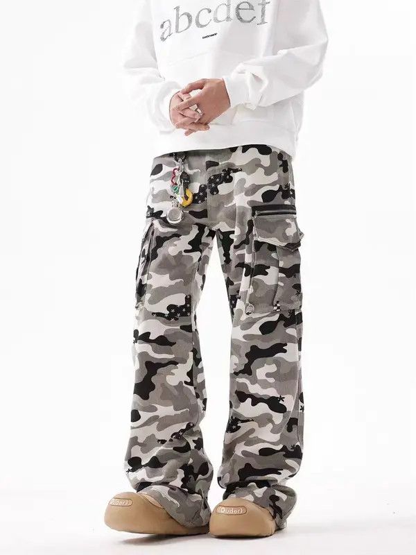 Japanese Brand Kase Vintage Street Camouflage Loose Casual Work Pants Size US 30 / EU 46 - 8 Thumbnail
