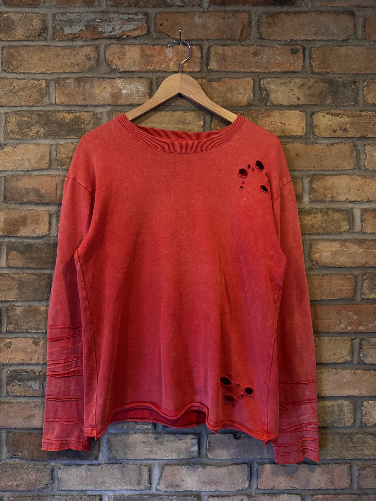 PPFM PPFM Distressed Layered Sleeve Long Sleeve Size US L / EU 52-54 / 3 - 1 Thumbnail