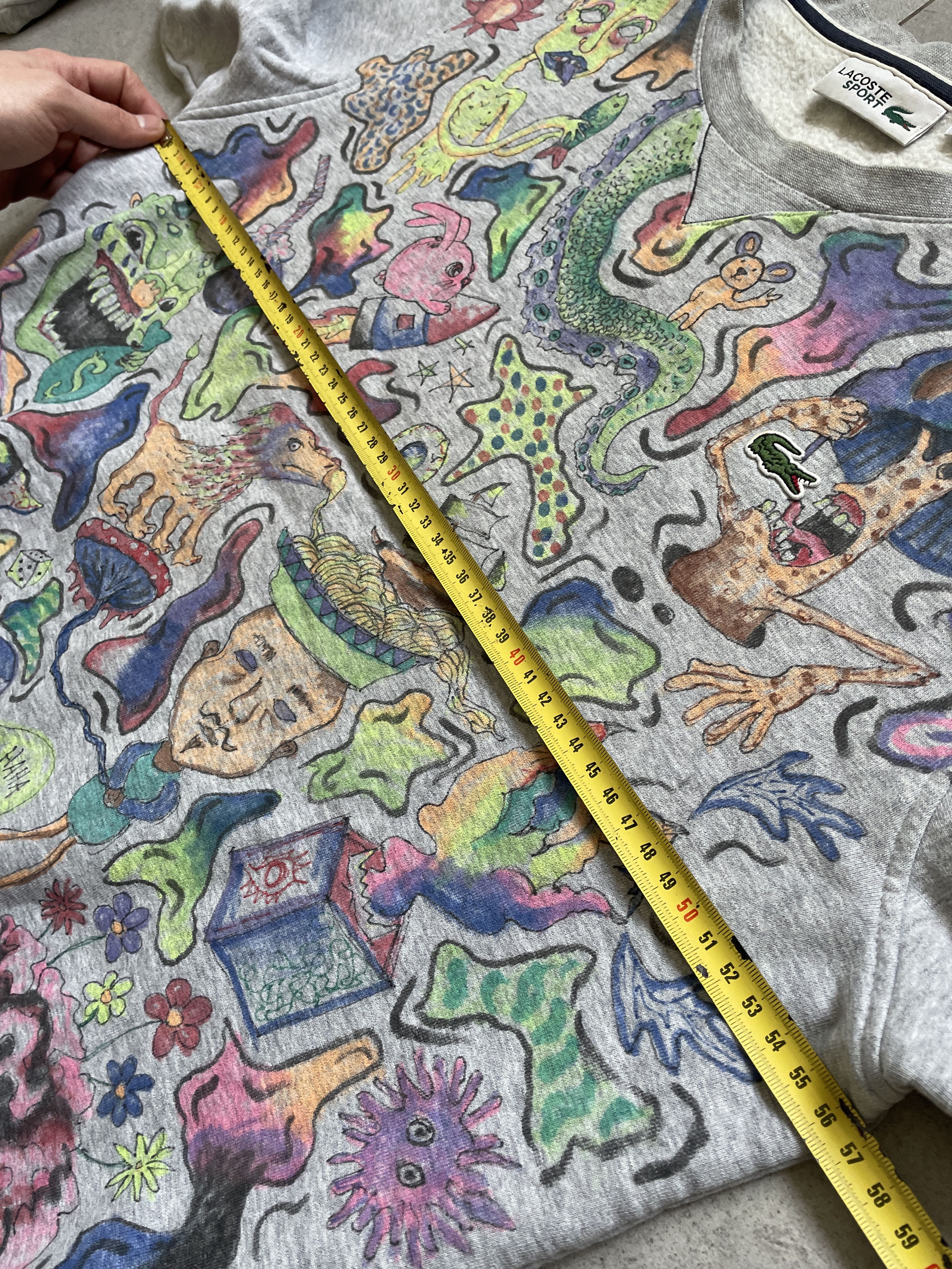 Thunderdome Y2K CUSTOM MADE ACID FOREST LSD PSYLOCIBIN GRAY CREWNECK Size US M / EU 48-50 / 2 - 9 Thumbnail
