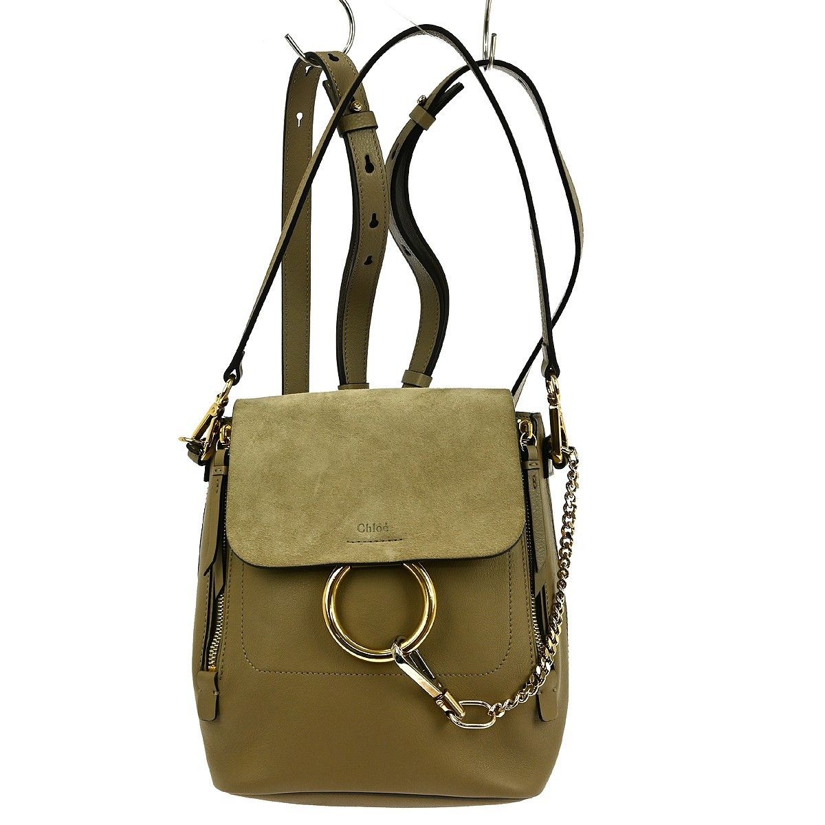 Chloe Chloe Faye Backpack Leather and Suede Size ONE SIZE - 1 Thumbnail
