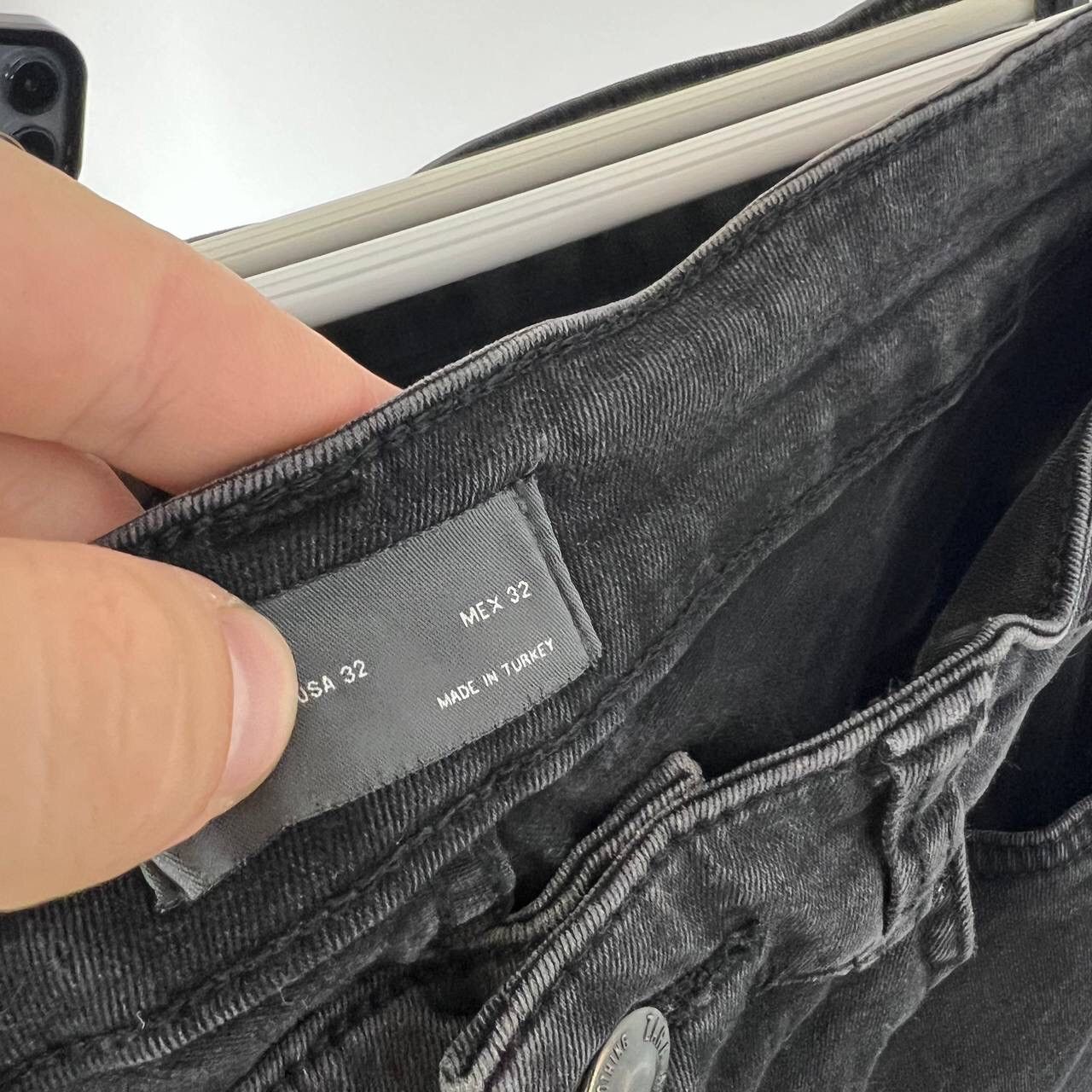 20471120 Avant Garde Skinny Pants Denim Y2k Distressed Black Jean Size US 32 / EU 48 - 5 Thumbnail