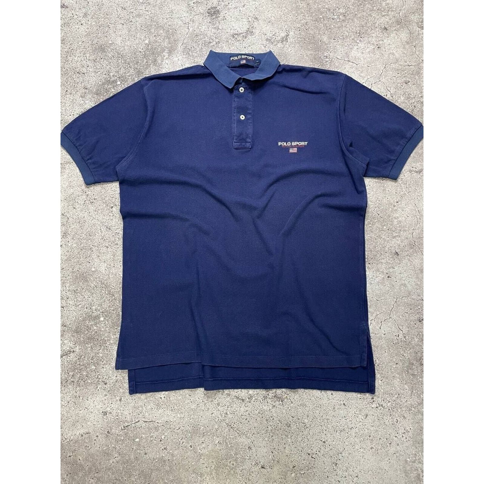 Ralph Lauren × Vintage Polo Sport Ralph Lauren Navy Blue Polo Shirt Men’s Size L Size US L / EU 52-54 / 3 - 1 Thumbnail