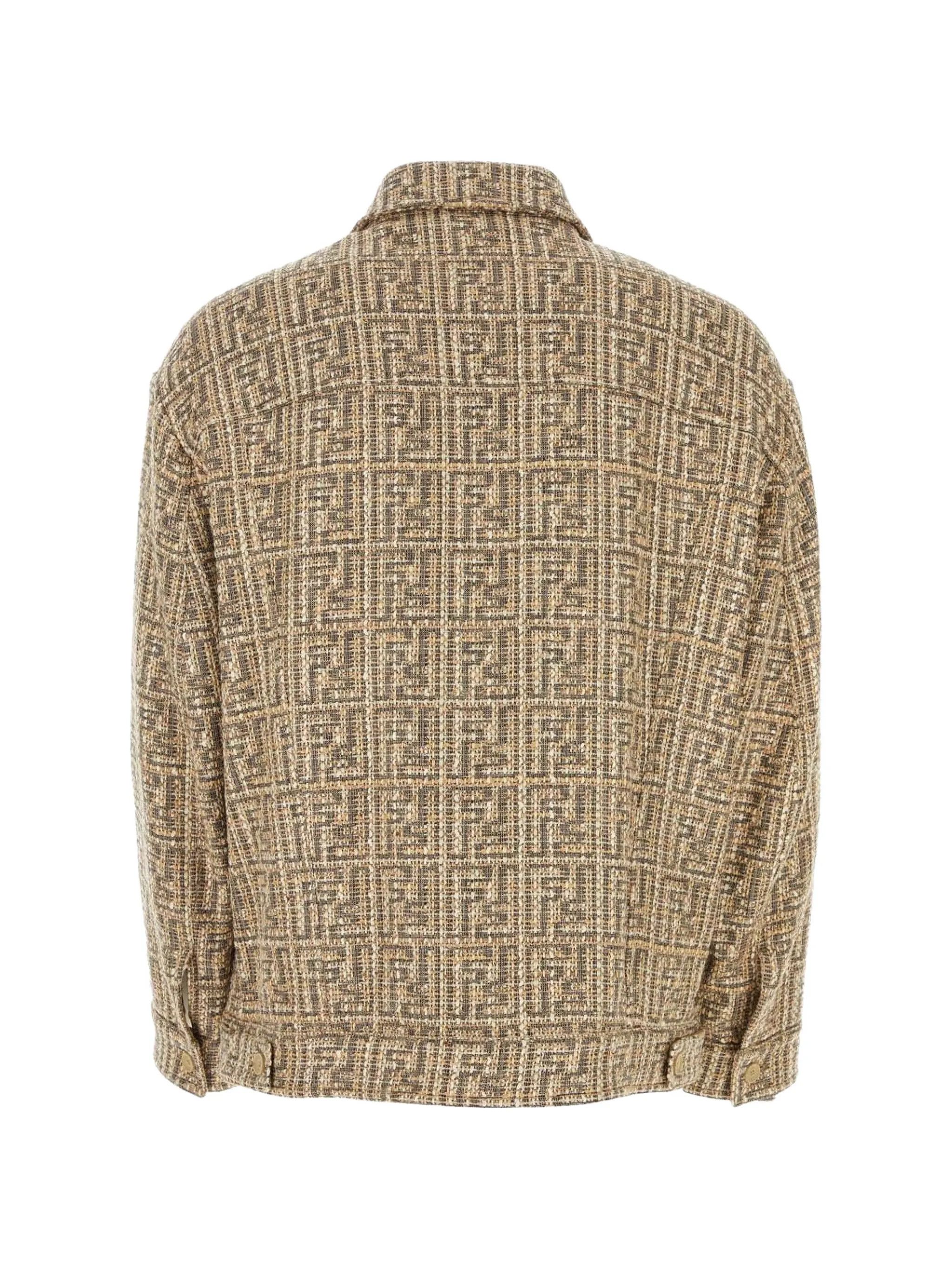 Fendi o1B3y1r0326 Blouson Jacket in Beige/Brown Size US M / EU 48-50 / 2 - 2 Thumbnail