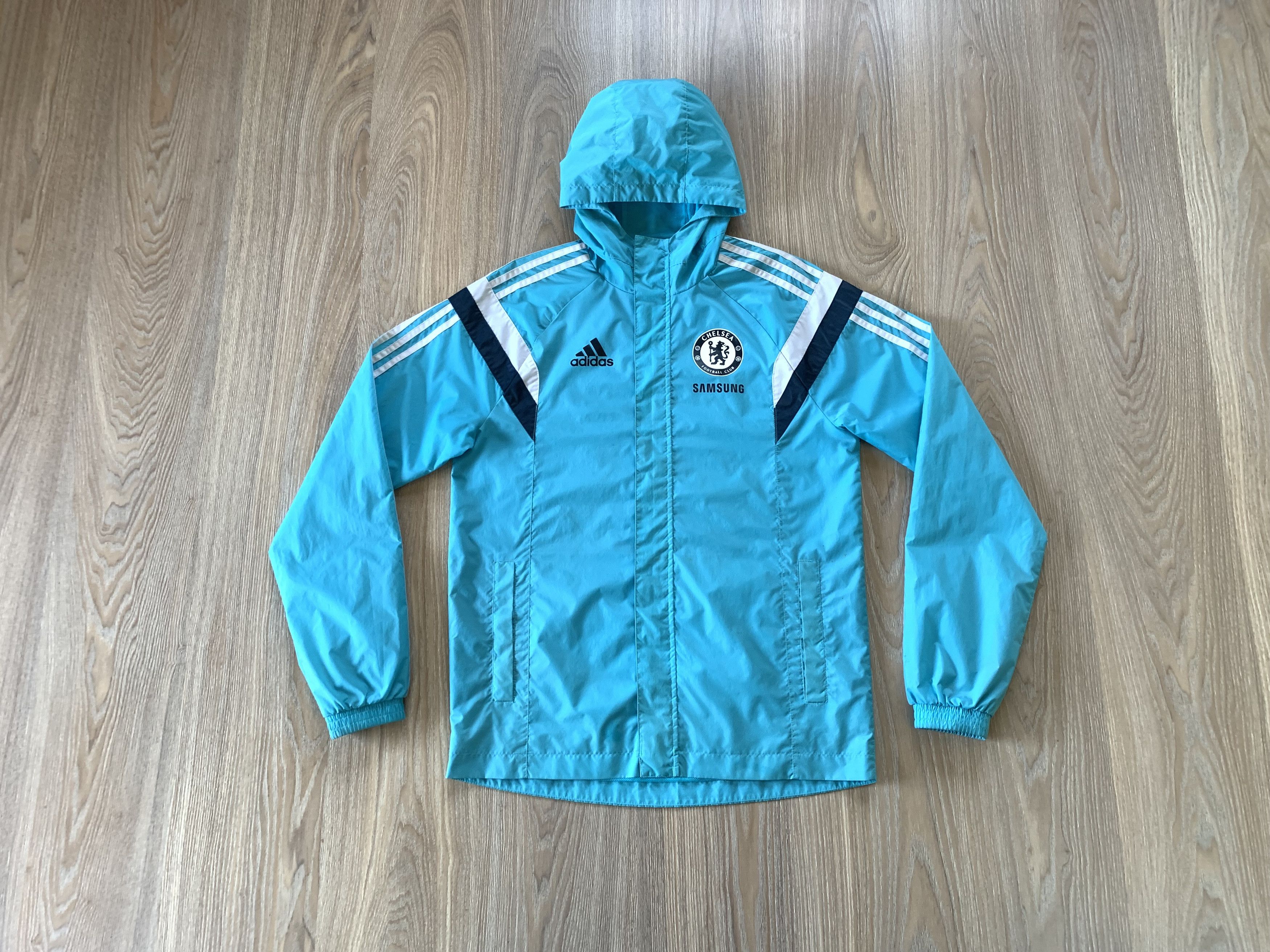 Adidas × Chelsea Soccer Vintage Adidas Chelsea Soccer Light Jacket 2014 Size US S / EU 44-46 / 1 - 11 Thumbnail
