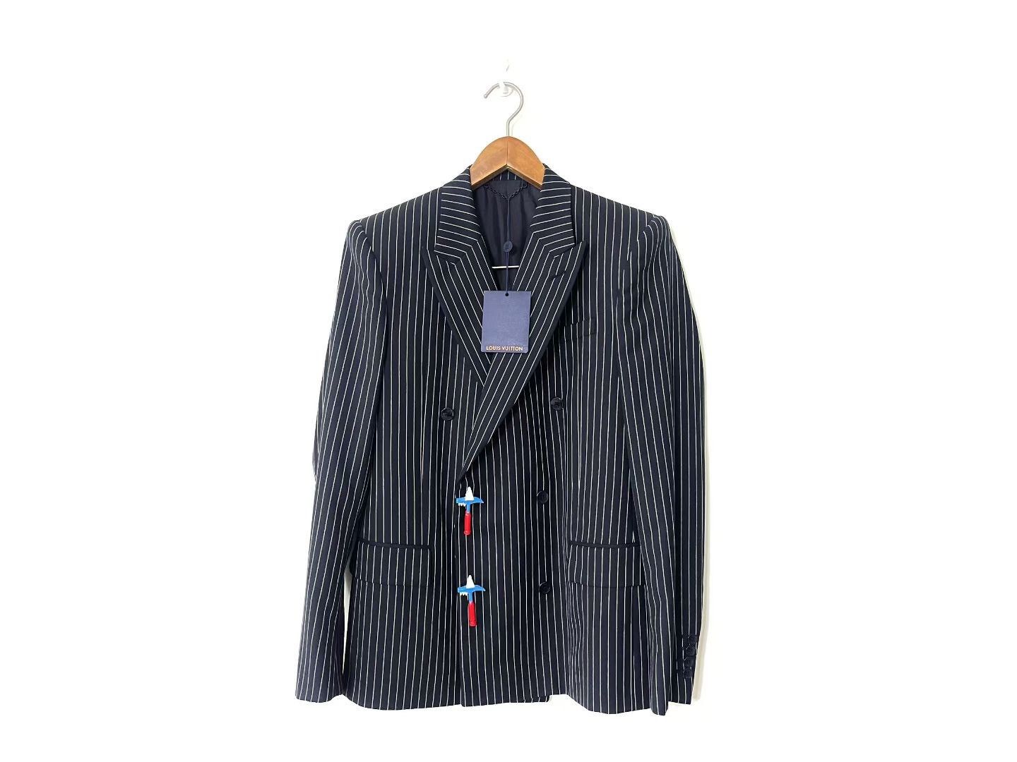 Louis Vuitton Louis Vuitton Striped Double-Breasted Suit Size US L / EU 52-54 / 3 - 1 Thumbnail