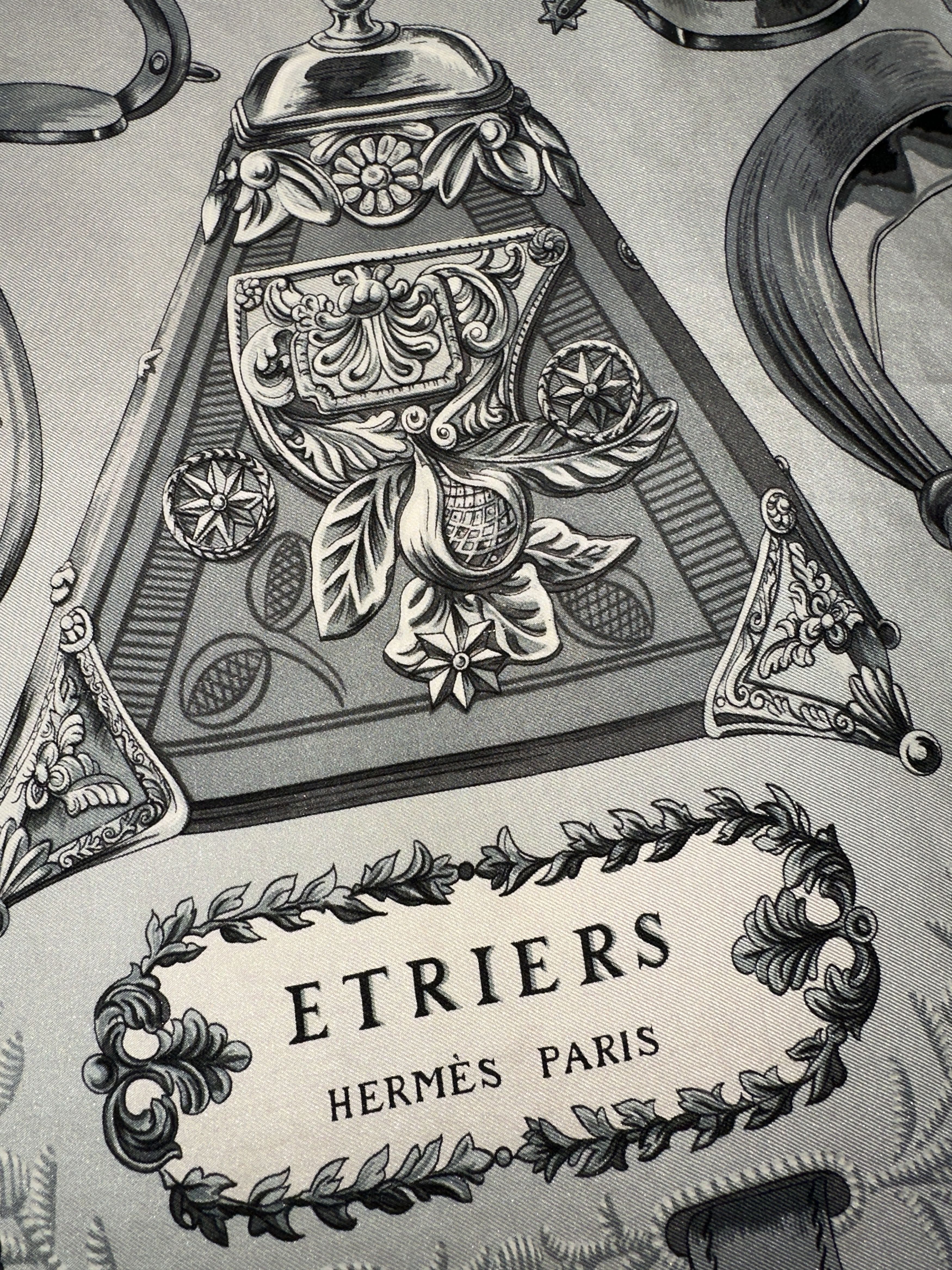 Hermes Hermès Etriers Silk Twill Carré Scarf Vintage Square 90cm Size ONE SIZE - 10 Thumbnail