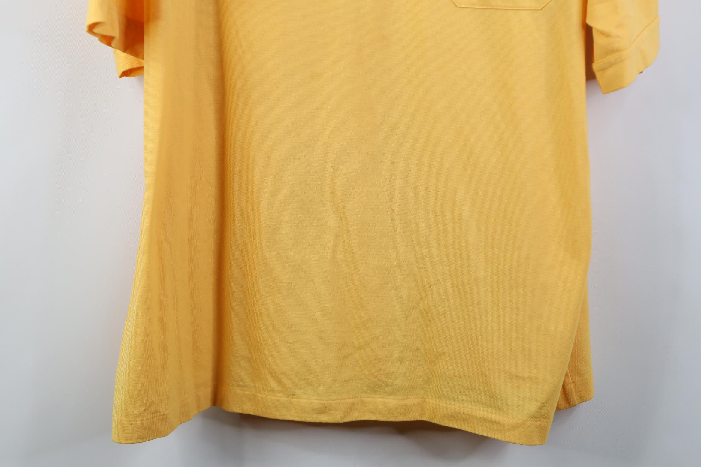 Vintage Vintage 80s 90s Streetwear Collared Golf Polo Shirt Yellow Size US XXL / EU 58 / 5 - 3 Thumbnail