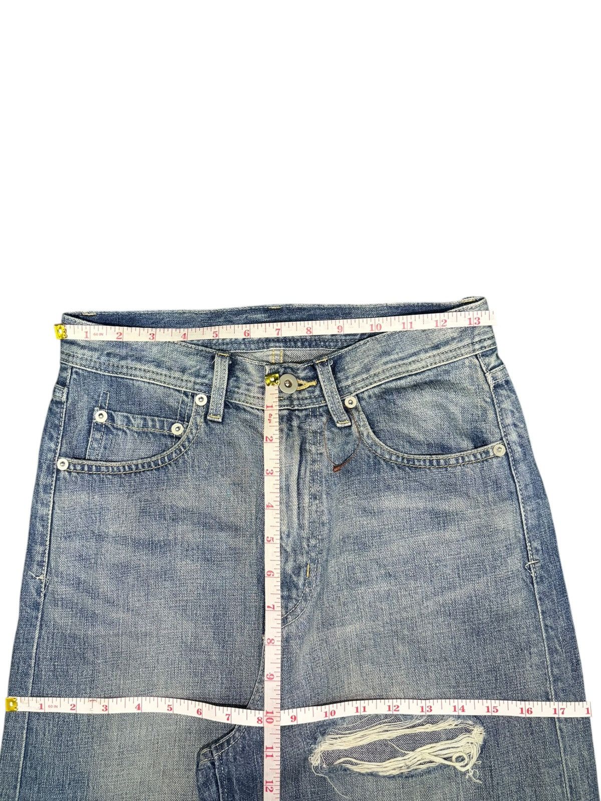 Acne Studios Vintage Japanese Brand Mud Wash Distress Baggy Jeans Size 27" / US 4 / IT 40 - 6 Thumbnail