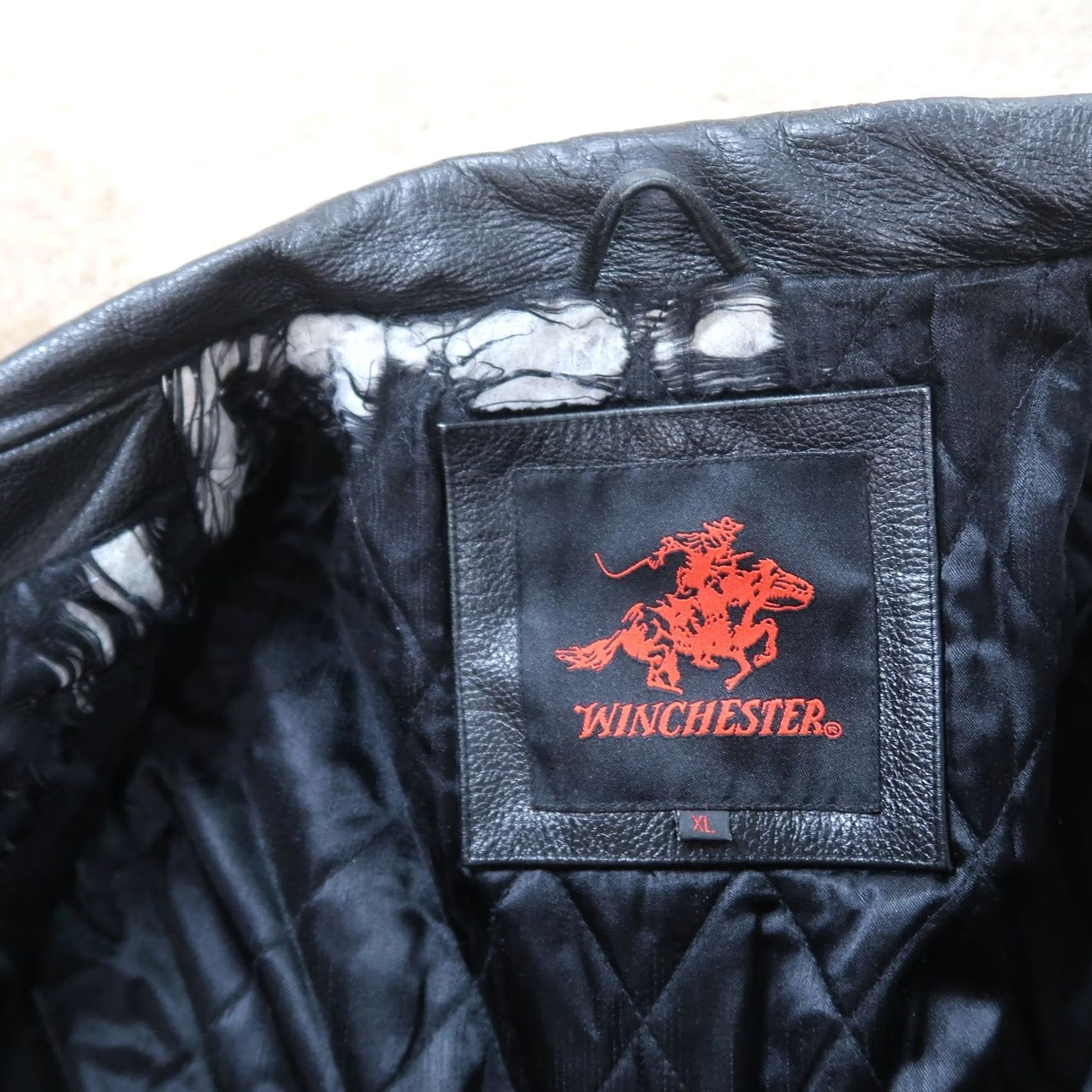 Vintage VINTAGE Winchester Leather Jacket Men XL Full Zip Insulated Bomber Coat Black Size US XL / EU 56 / 4 - 3 Thumbnail