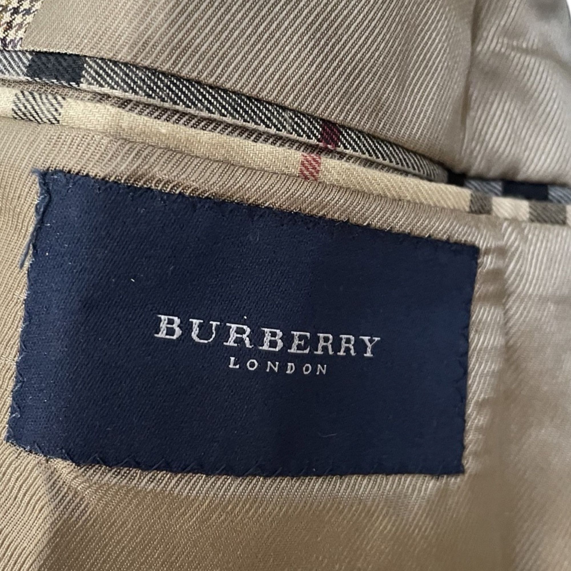 Burberry Burberry London Mens Size 40R Brown Houndstooth Blazer Size 40R - 5 Thumbnail