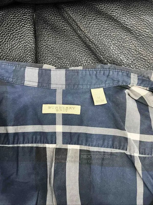 Burberry Burberry Men's Blue Plaid Short Sleeve Shirt. Size US M / EU 48-50 / 2 - 3 Thumbnail