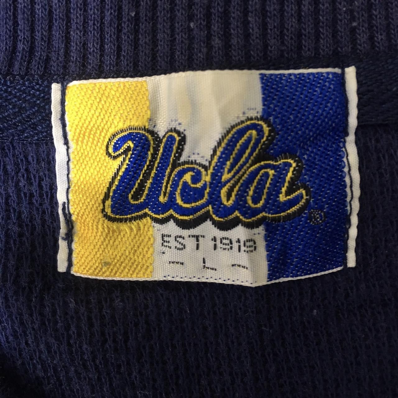 Vintage Vtg 90’ UCLA UNIVERSITY CALIFORNIA V-Neck Sweatshirt Size L / US 10 / IT 46 - 3 Thumbnail