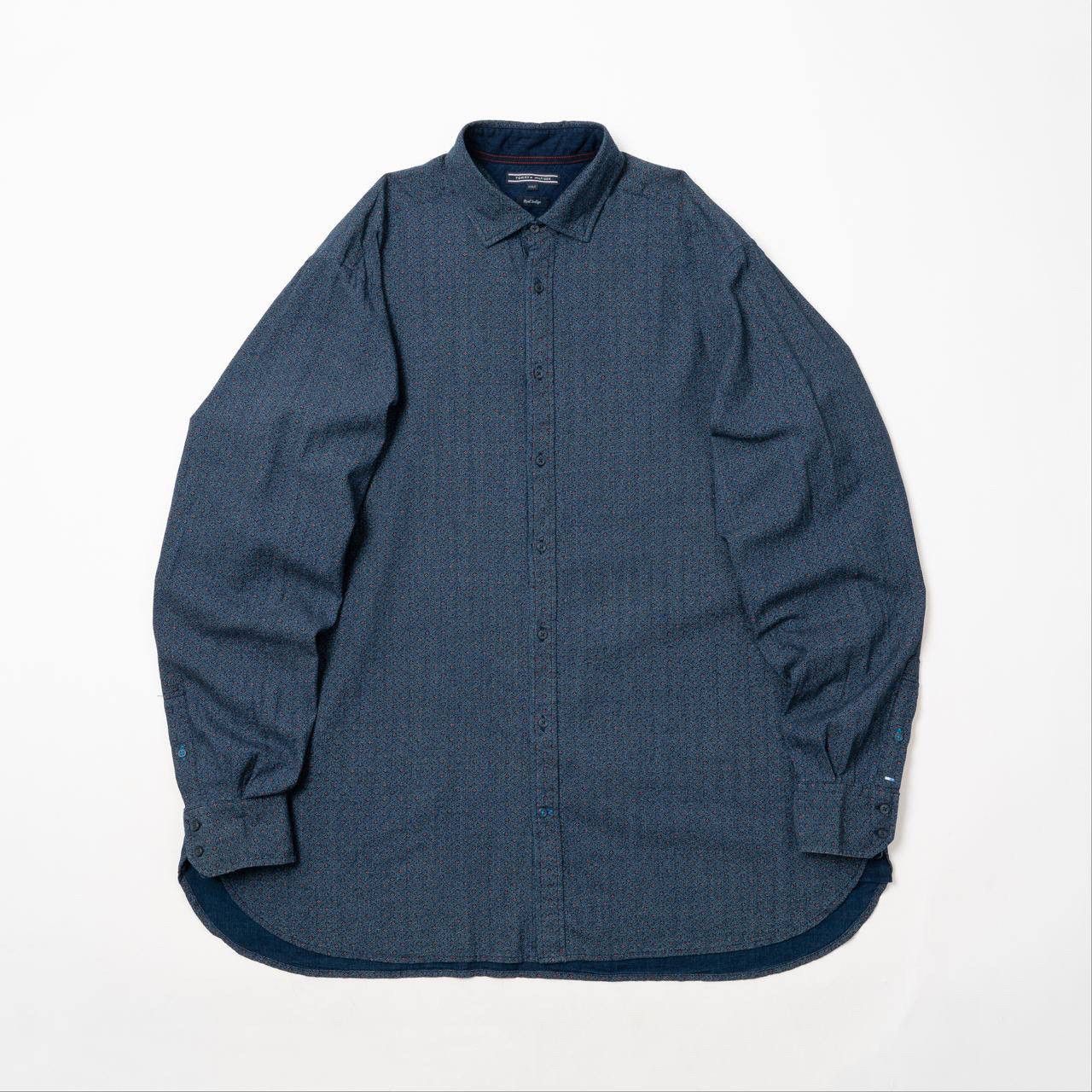 Tommy Hilfiger 🔵TOMMY HILFIGER Real Indigo Flower Print Button Down Shirt Size US XXL / EU 58 / 5 - 8 Thumbnail
