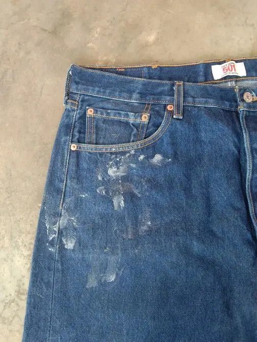 Levi's Vintage Levi's 501 Painter Distressed Straight Leg Jeans Size US 38 / EU 54 - 9 Thumbnail