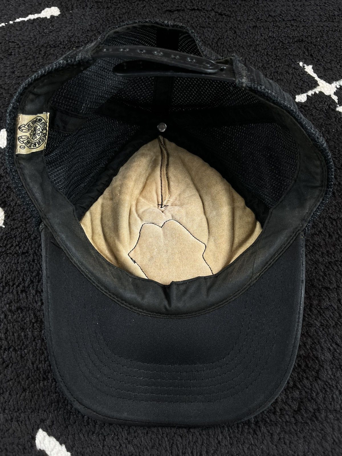 Chrome Hearts × The Rolling Stones Chrome Hearts Rolling Stones Tongue Patch Trucker Hat Size ONE SIZE - 8 Thumbnail