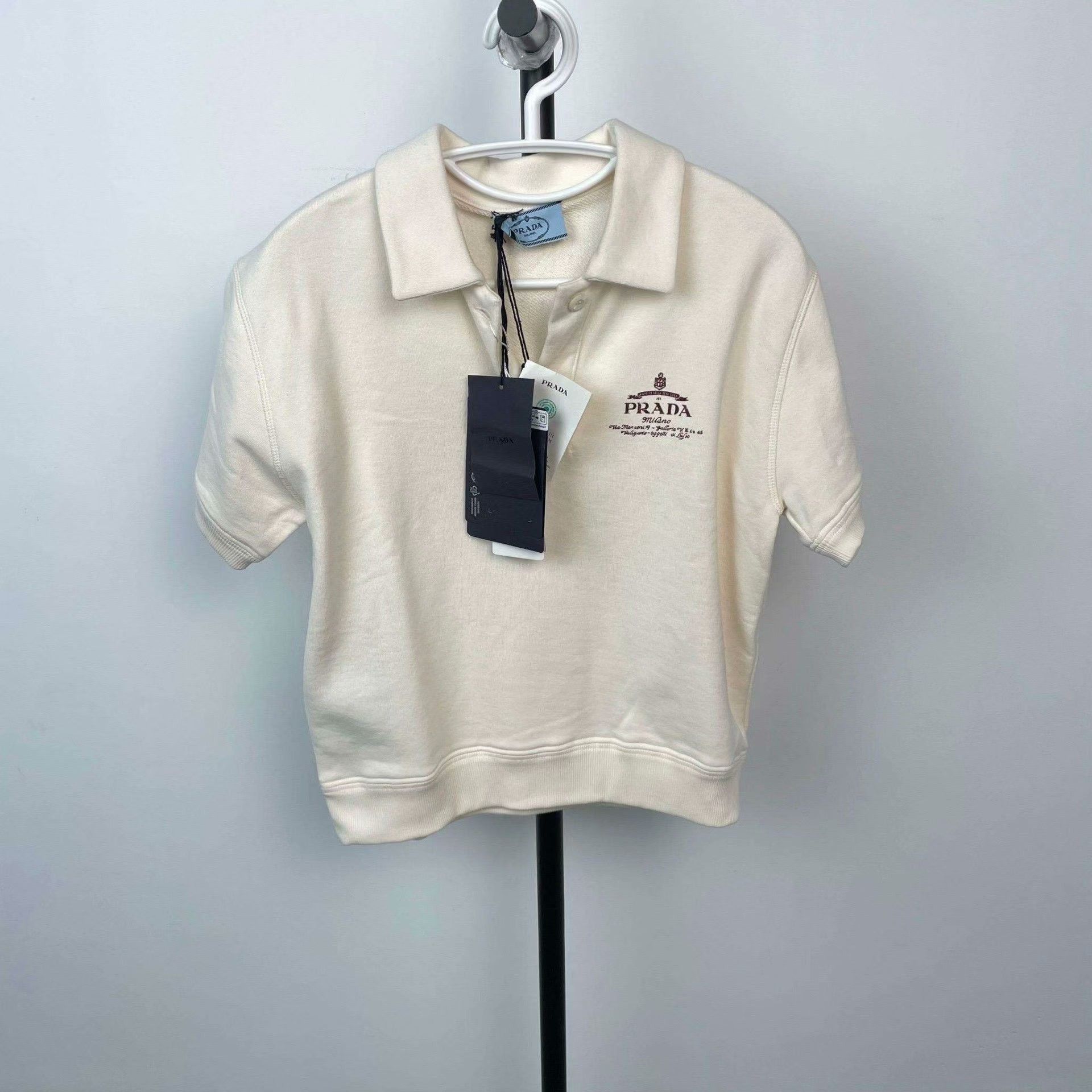 Prada Prada Beige T-Shirt XS Women Size XS / US 0-2 / IT 36-38 - 1 Thumbnail