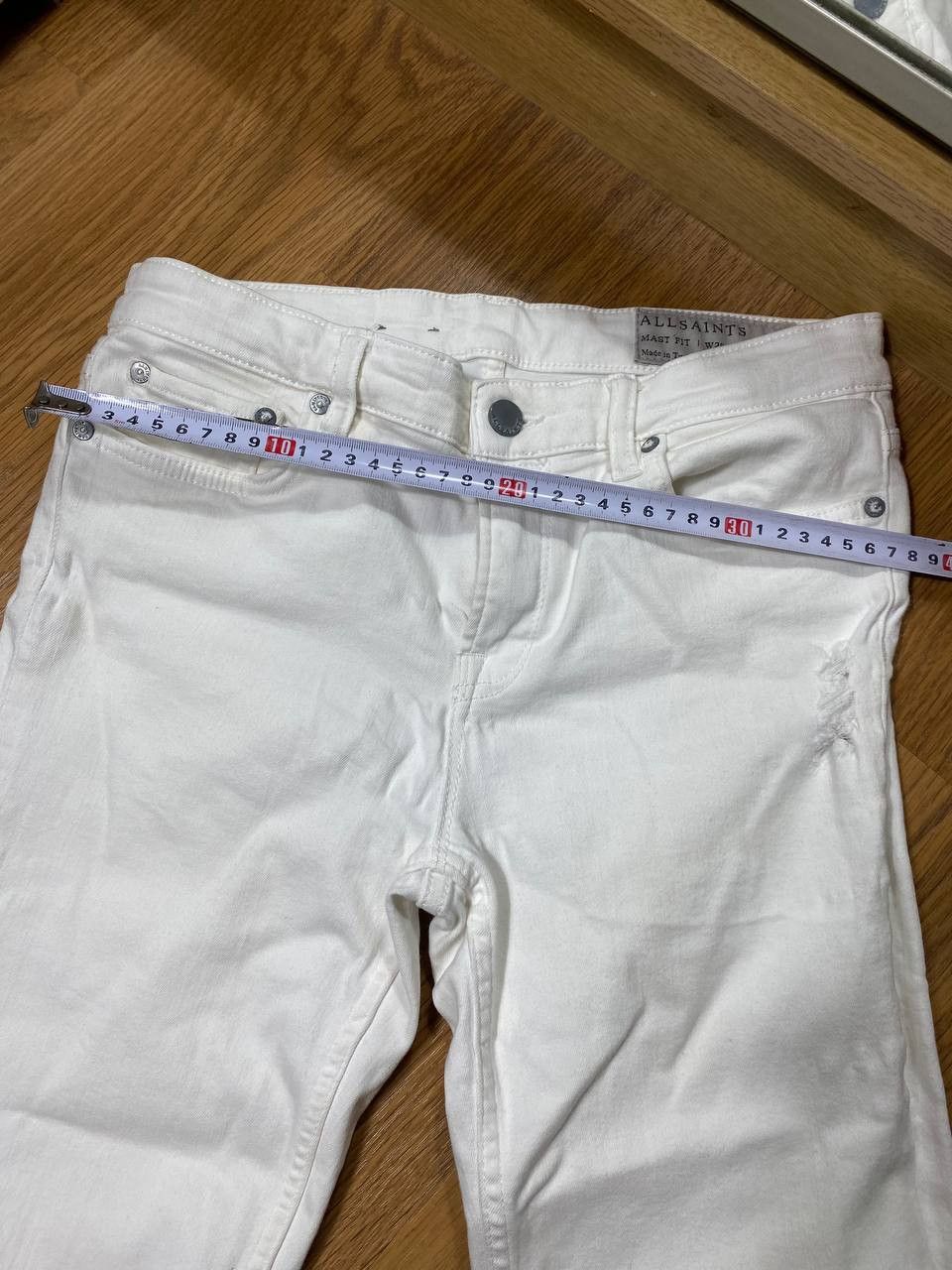 Allsaints × Japanese Brand Crazy Crash Dirty Baggy Faded Jean Japan Avant Garde Style Size US 28 / EU 44 - 12 Thumbnail