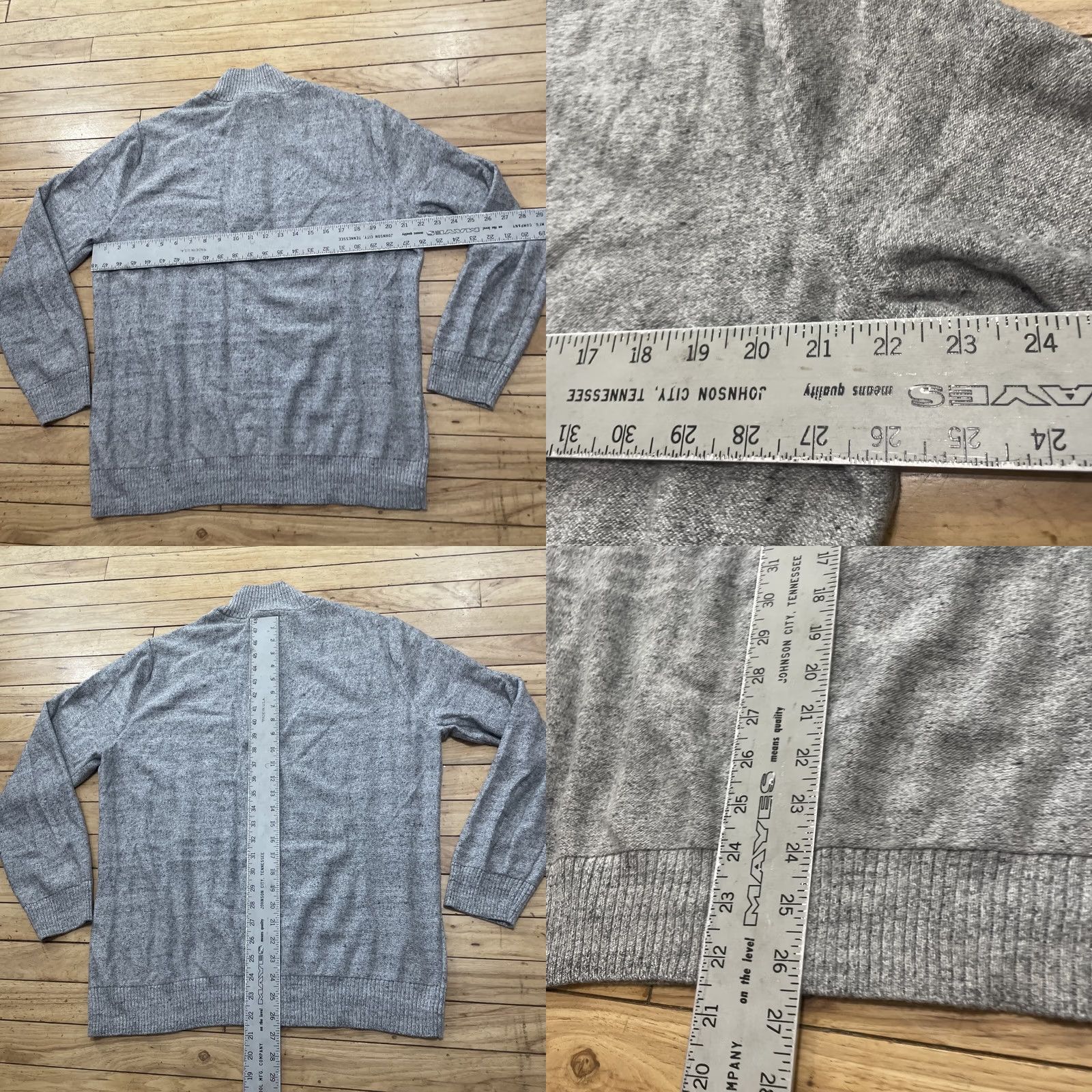 Vintage FAIRLANE Cable Knit Sweater Men L Gray Quarter Zip 1/4 Business Golf Capsule Sweater Pullover Clothing Mens Gray Size US L / EU 52-54 / 3 - 8 Thumbnail
