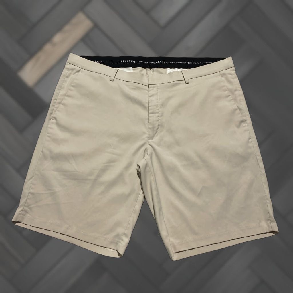 Alfani Alfani Performance Shorts Mens 40 Beige Khaki Size US 40 / EU 56 - 1 Thumbnail