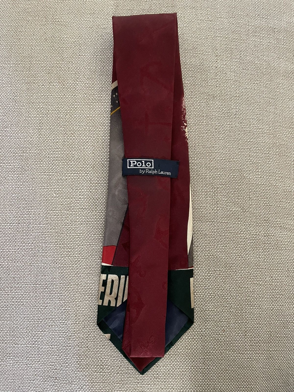 Polo Ralph Lauren × Vintage Rare 1991 Nautical Print Silk Tie Size ONE SIZE - 5 Thumbnail