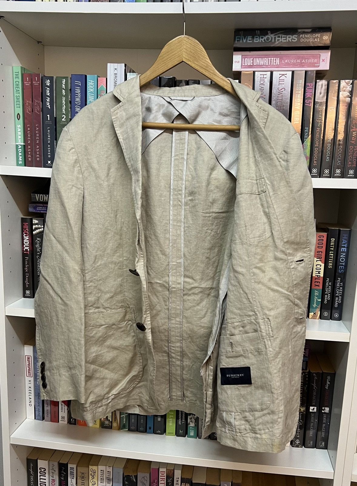 Burberry Burberry London Linen Blazer Size US L / EU 52-54 / 3 - 2 Thumbnail