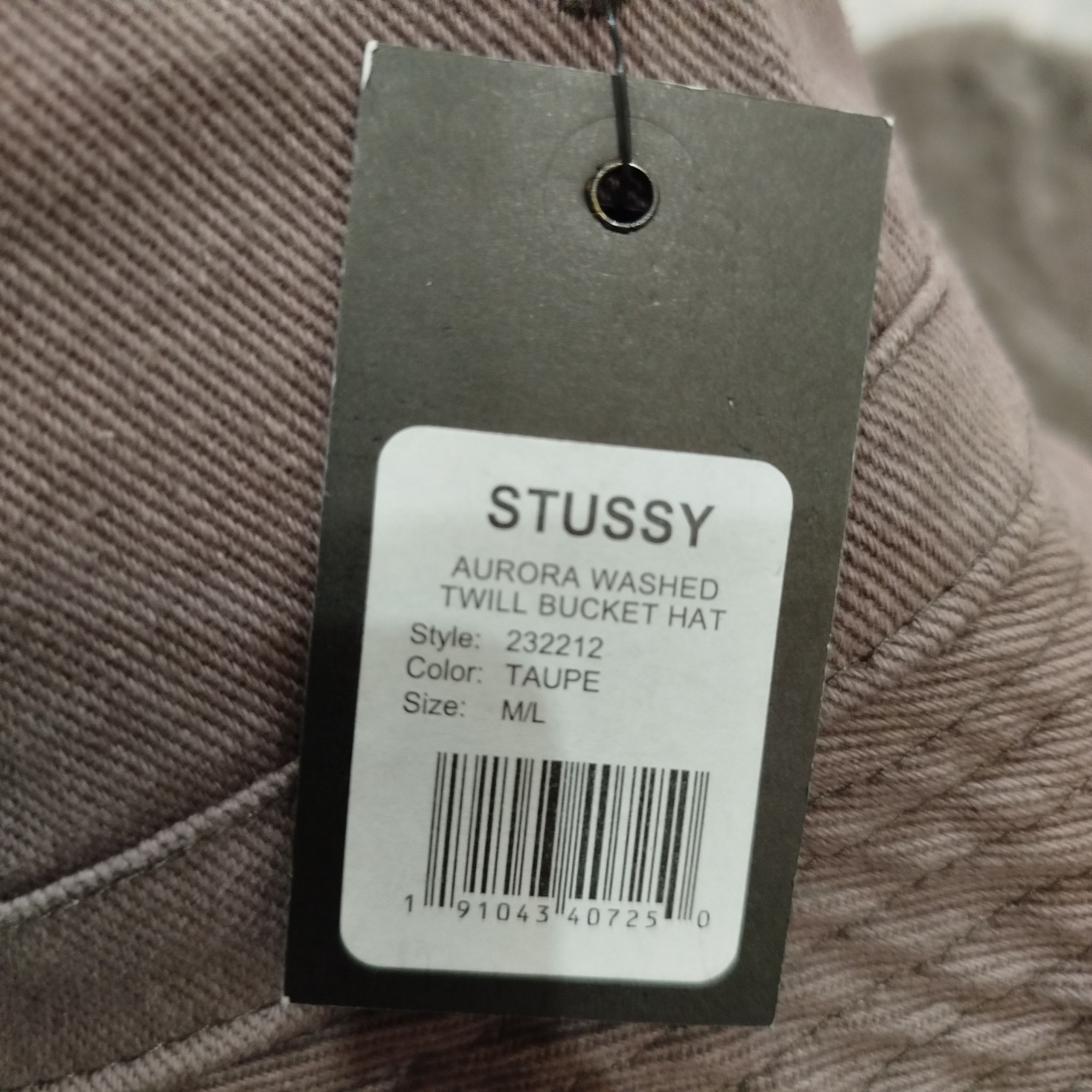 Stussy STUSSY AURORA WASHED TWILL BUCKET HAT Size ONE SIZE - 3 Thumbnail