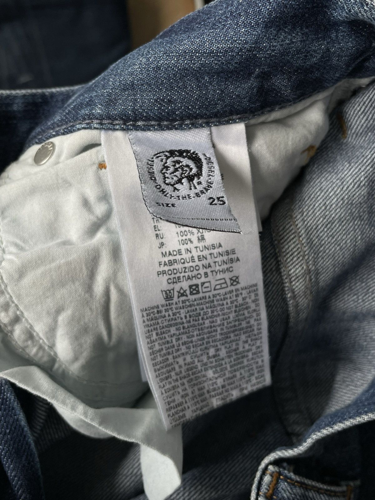 Diesel × Vintage Diesel Vintage Wide Leg Baggy Denim Jeans Pants Trousers Y2k Size 25" / US 0 / IT 36 - 14 Thumbnail