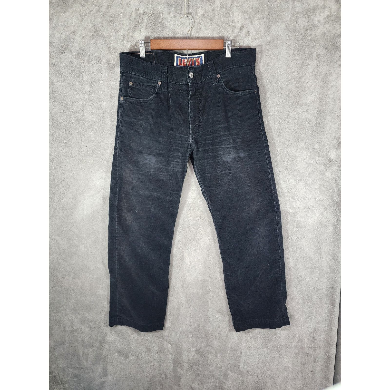 Levi's Levi's 549 Men's Corduroy Pants 34x30 Black Low Loose Fit Size US 34 / EU 50 - 1 Thumbnail