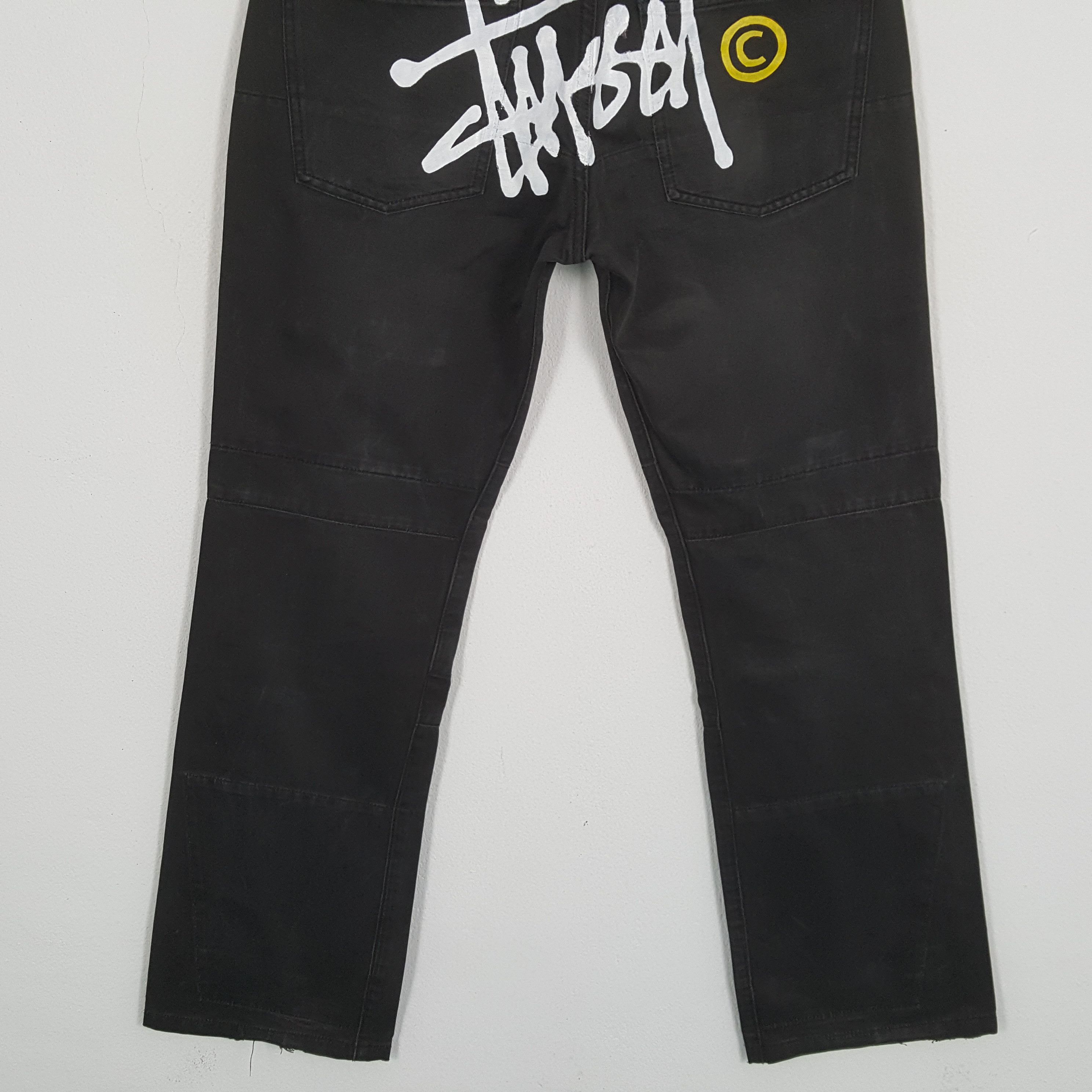 Stussy × Vintage Vintage STUSSY Streetwear Skateboard Style Custom Logo Pant Size US 31 - 3 Thumbnail