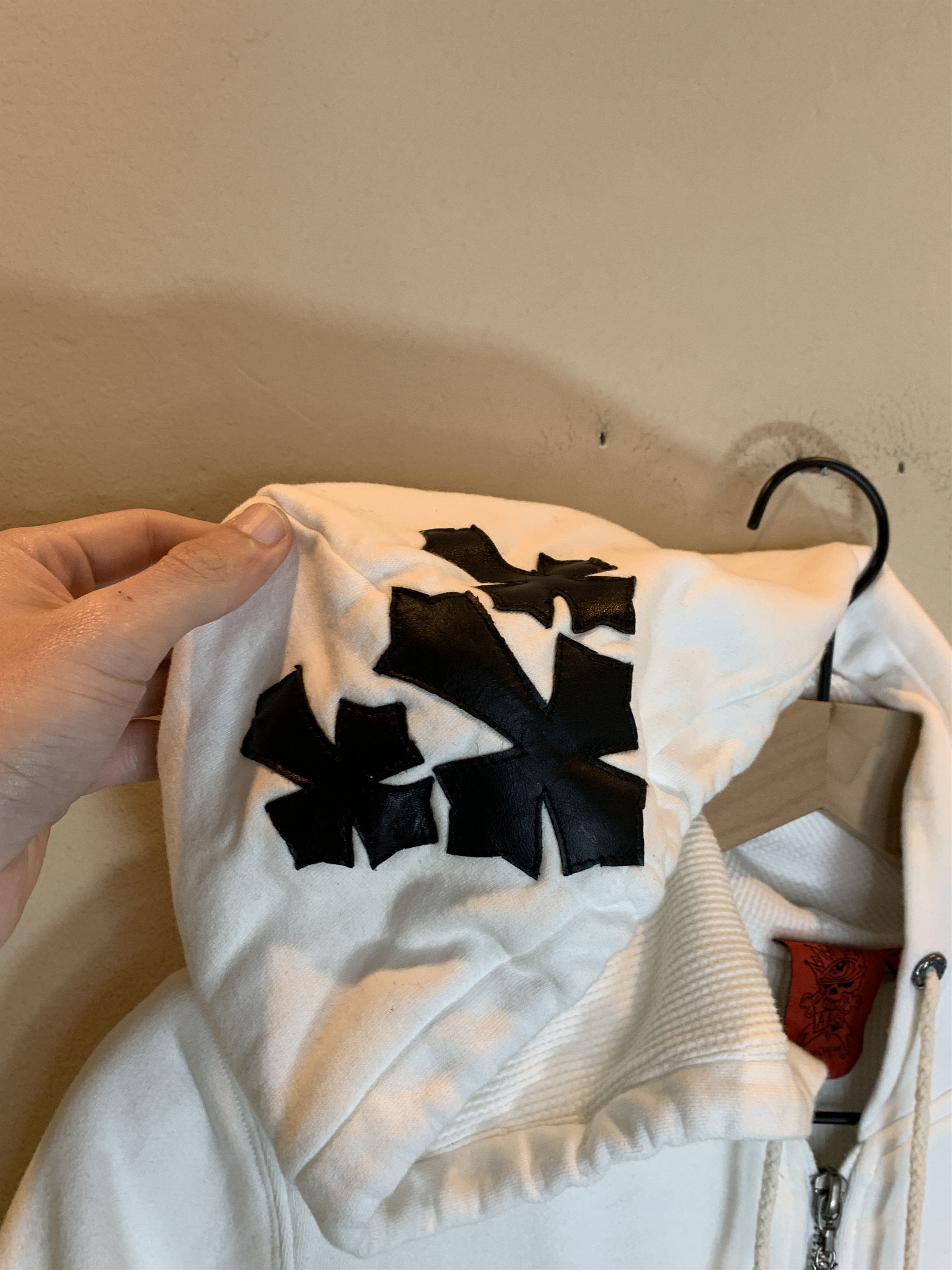 A&G Rock *RARE* Vintage A&G Rock Amal Guessous Crosses Thermal Hoodie Size M / US 6-8 / IT 42-44 - 6 Thumbnail