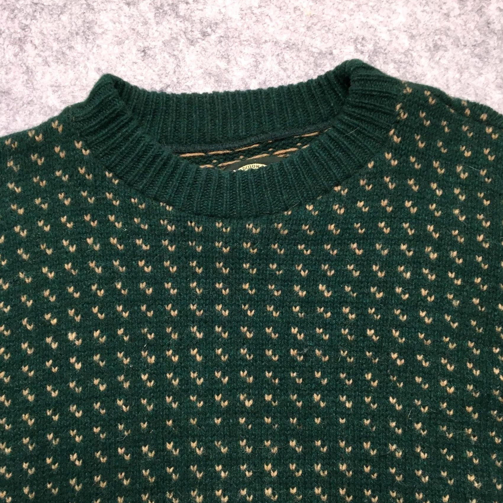 Vintage VINTAGE ALPS Men’s Green Geometric Knit Crewneck Sweater L Pullover Hoodie? Size US L / EU 52-54 / 3 - 6 Thumbnail