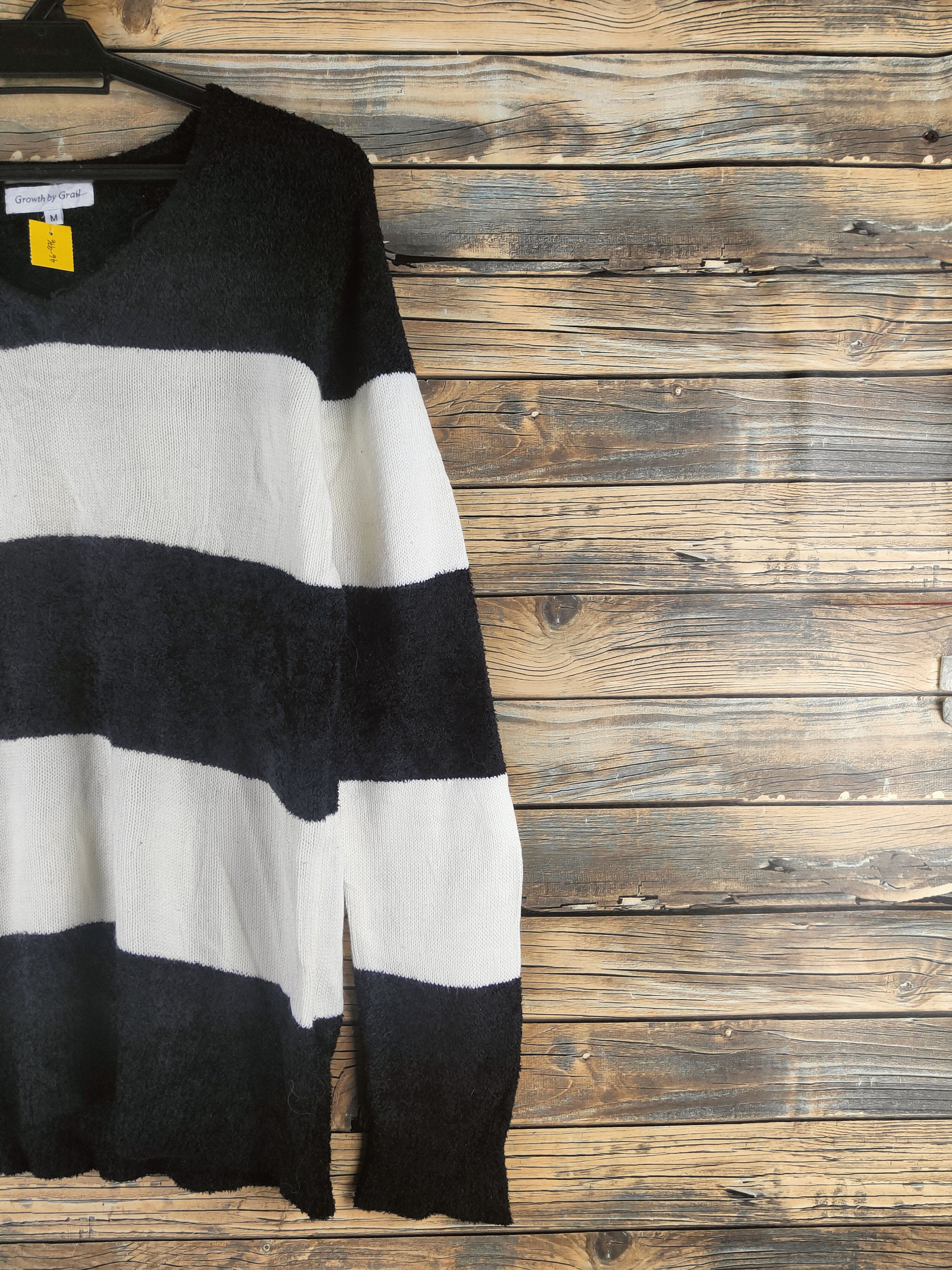 Japanese Brand DL Growth by Grail stripe Knitwear Sweatshirt #46-976 Size M / US 6-8 / IT 42-44 - 5 Thumbnail