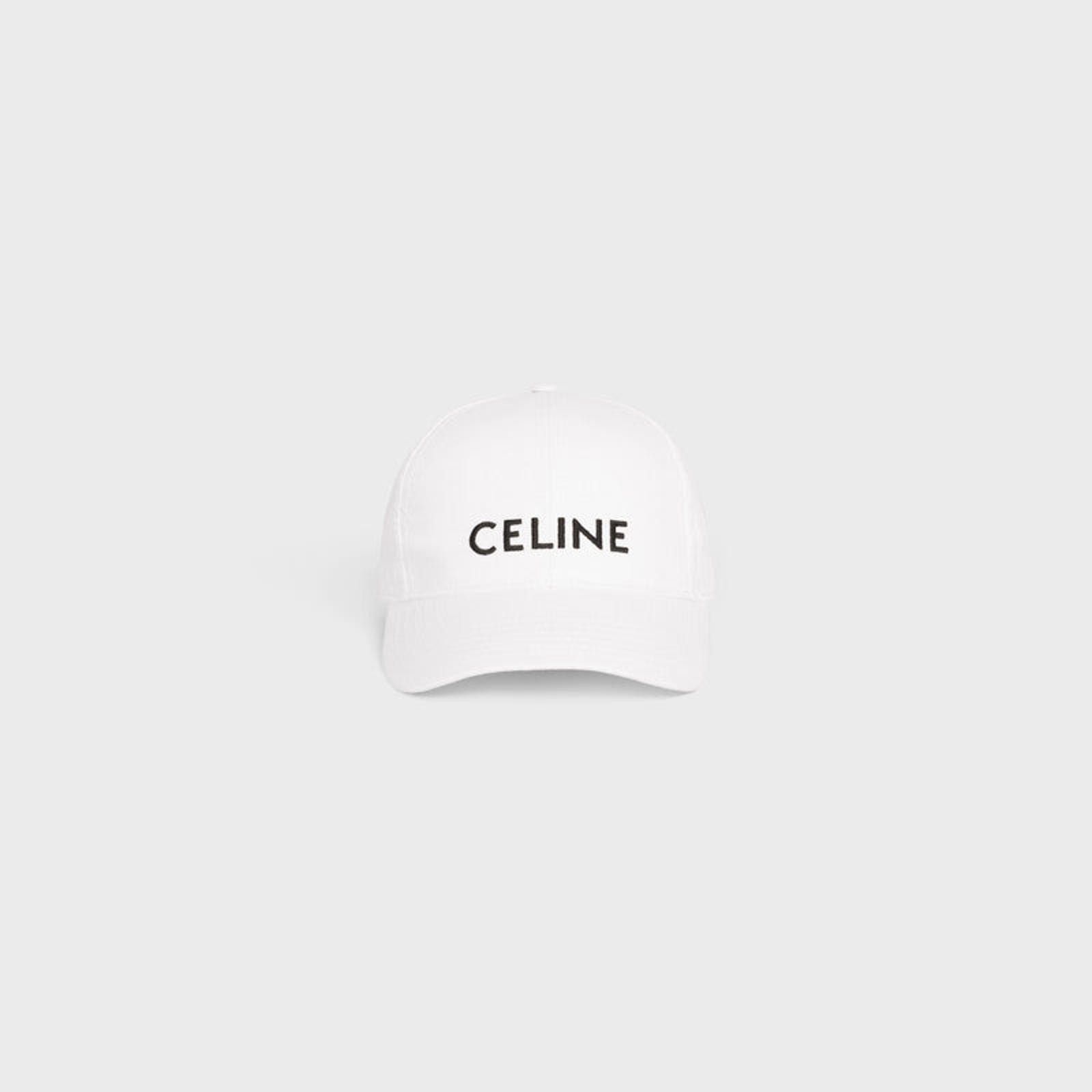 Celine Celine Logo Baseball Cotton Hat Size ONE SIZE - 2 Thumbnail
